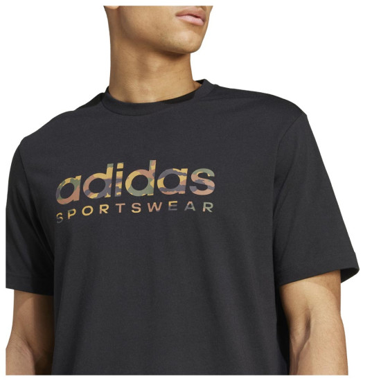 Adidas Ανδρική κοντομάνικη μπλούζα Camo SPW Linear Tee Adidas Ανδρική κοντομάνικη μπλούζα Camo SPW Linear Tee